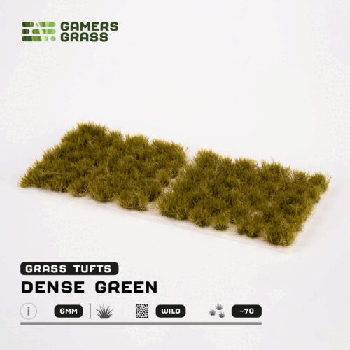 Gamers Grass Dense Green 6mm Wild Tufts