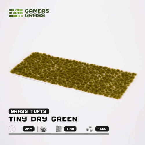 Gamers Grass Tiny Dry Green 2mm Grass Tufts
