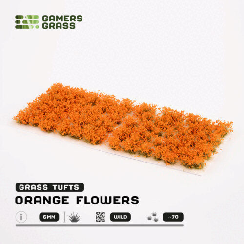 Gamers Grass Orange Flowers 6mm Wild Tufts