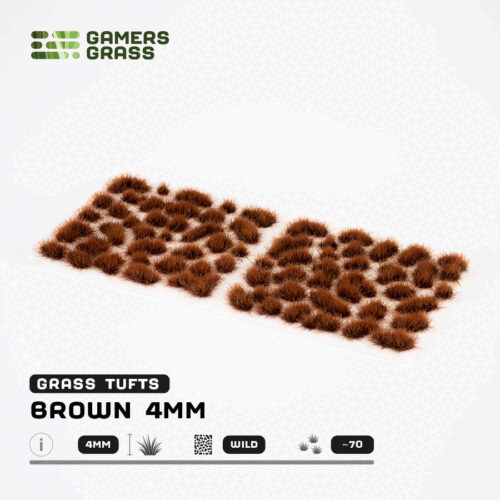 Gamers Grass Brown 4mm Wild Tufts