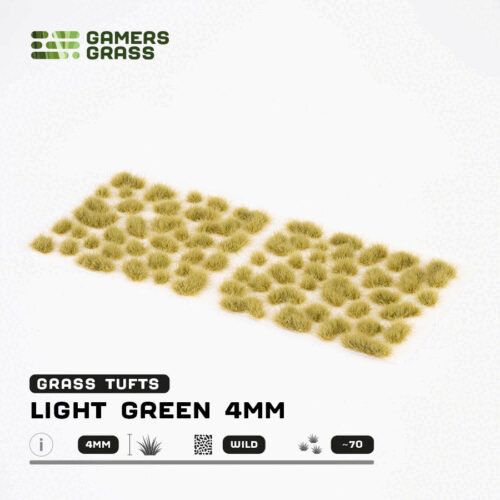 Gamers Grass Light Green 4mm Wild Tufts