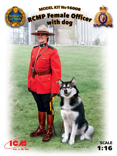 ICM 1:16 RCMP Female Officer w/Dog