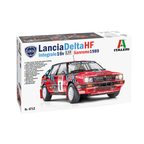 Italeri 1:12 Delta HF Integrale Sanremo Plastic Model Kit