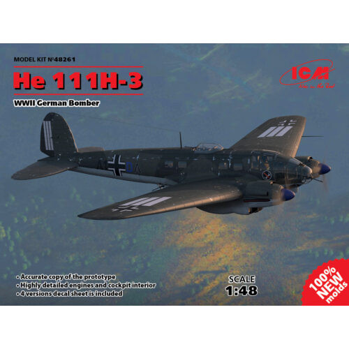 ICM 1:48 He 111H-3 German Bomber