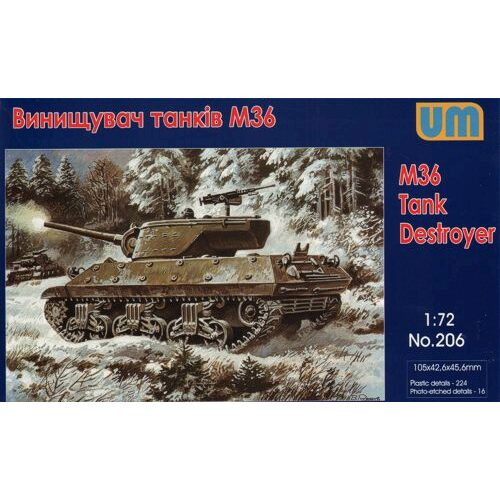 Unimodel 1:72 M36 Tank Destroyer