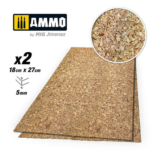 Ammo Mig Cork Thick Grain 5mm (2)