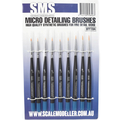 SMS Micro Detailing Brush Set 9pc