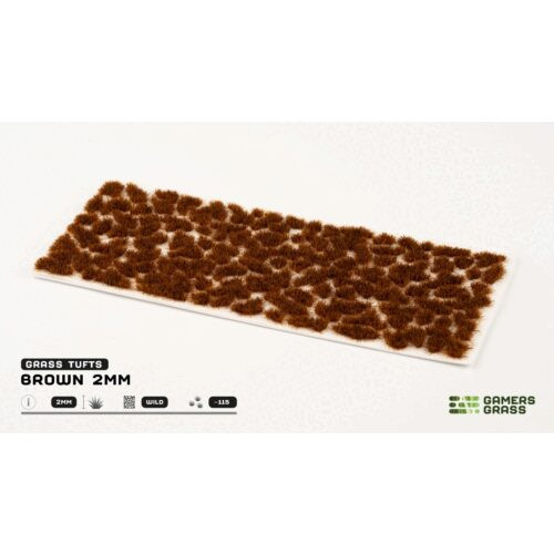 Gamers Grass Brown 2mm Wild Tufts