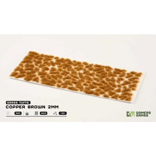 Gamers Grass Copper Brown 2mm Wild Tufts