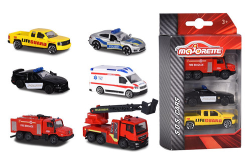 Majorette SOS International 3pc Set