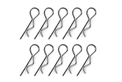 Team Corally Body Clips 45° Bent Med. Black