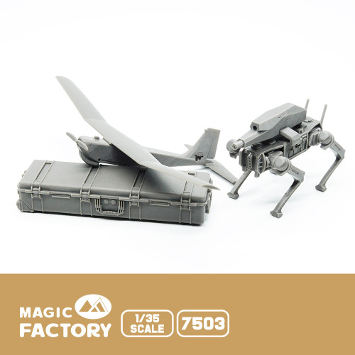 Magic Factory 1:35 Armed Robot Dog & RQ-20