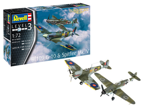 Revell 1:72 Bf109 G-10 & Spitfire MkV
