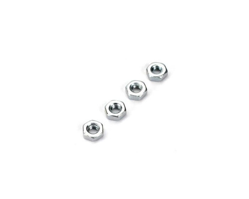Dubro 2mm Steel Hex Nuts (4)