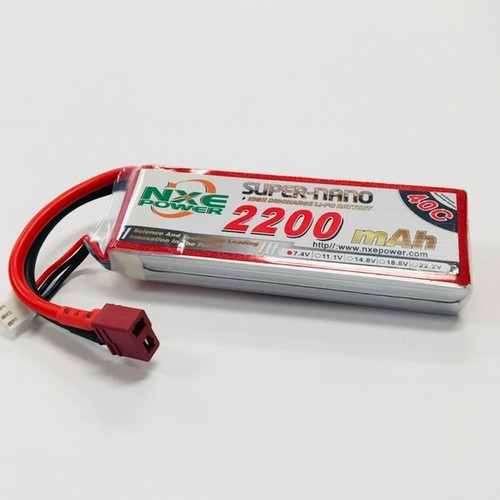 NXE 7.4v 2200mAh 40C S/C w/Deans