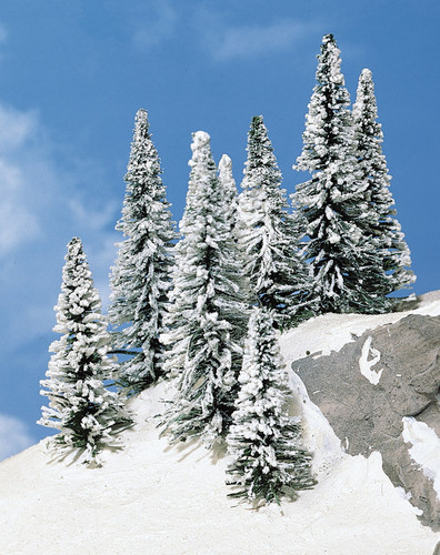 Heki Snowy Pine Trees 7-12cm (8)
