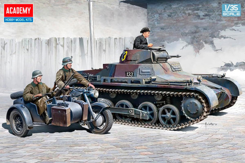 Academy 1:35 German Panzer I Ausf B Plastic Model Kit