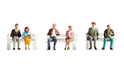 Noch N Model Figures - Passengers (without benches)