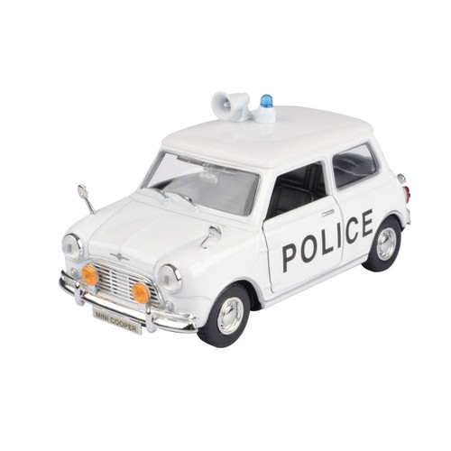 Motormax 1:18 Morris Mini Cooper Police Car