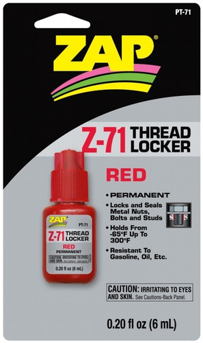 Zap Z-71 Thread Locker Red 1oz