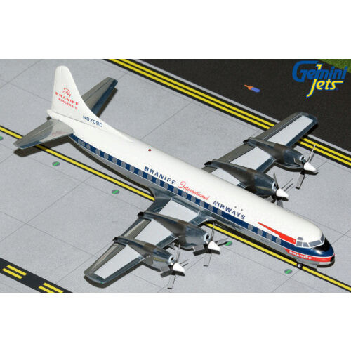GeminiJets 1:200 Braniff International Airways Lockheed  L-188A Electra N9709C