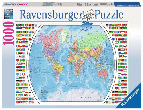 Ravensburger Political World Map 1000pc