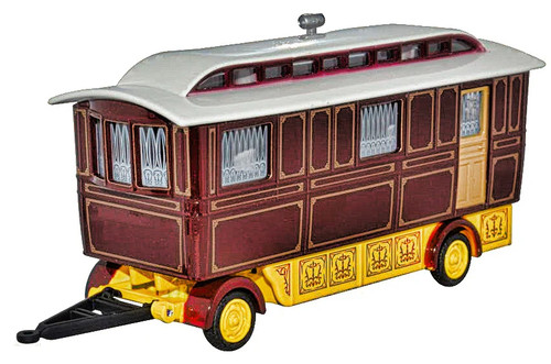 Oxford Diecast 1:76 Showmans Caravan Maroon