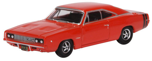 Oxford Diecast 1:87 Dodge Charger 1968 Red