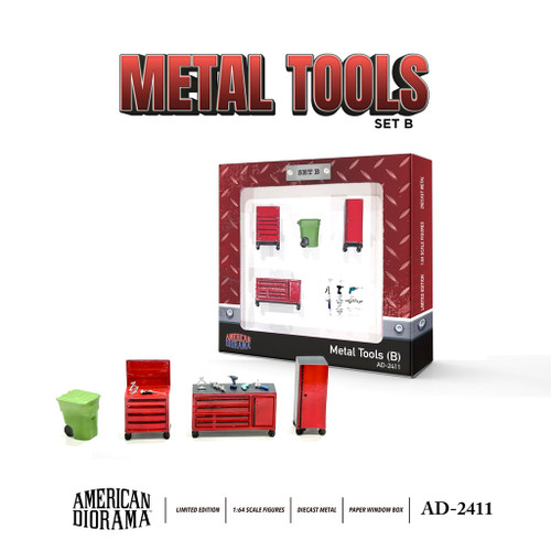 American Diorama 1:64 Figures Set B Metal Tools