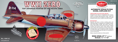 Guillows Mitsubishi Zero Balsa Plane