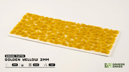 Gamers Grass Golden Yellow 2mm Wild Tufts