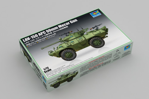 Trumpeter 1:72 LAV-150 APC 90mm Mecar Gun Plastic Model Kit