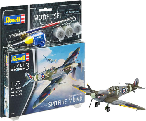 Revell 1:72 Spitfire Set Mk VB Fighter Aircraft Plastic Set