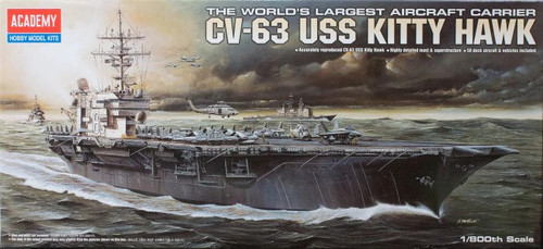 Academy 1:800 CV-63 USS Kitty Hawk