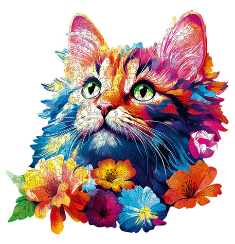 Escape Welt Cat Wooden Puzzle 500pc