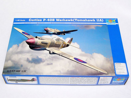 Trumpeter 1:48 Curtis P-40B Warhawk (Tomahawk IIA) Plastic Model Kit
