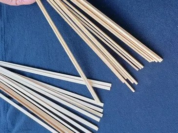 Brad White Scale Lumber Strip Wood 4mm x 4mm