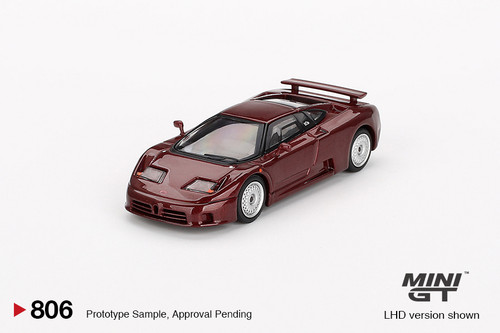 Mini GT 1:64 Bugatti EB110 GT Dark Metallic Red
