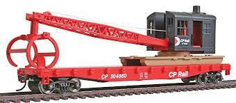 Walthers HO Flatcar w/Logging Crane CP