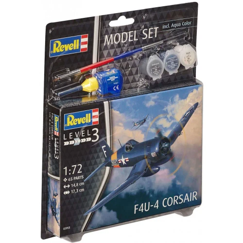Revell 1:72 Vought F4U-1D Corsair Fighter Aircraft Plastic Model Set