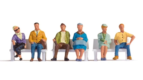 Noch N Model Figures - Sitting People (without benches)