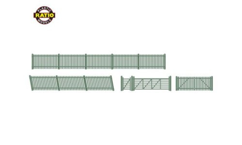 RATIO OO Picket Fencing, Green