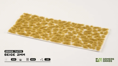 Gamers Grass Beige 2mm Grass Tufts