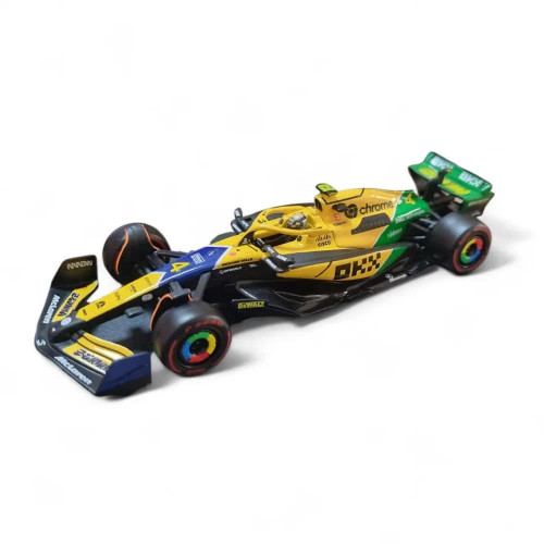 Bburago 1:43 2024 F1 McLaren Senna Livery MCL38 #4 Norris (With helmet)