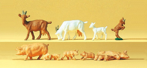 Preiser HO Goats & Pigs