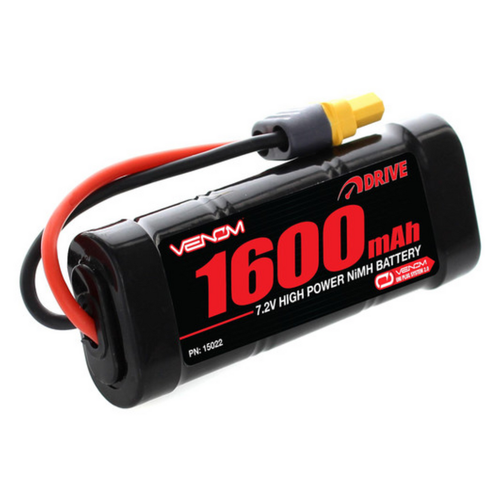 Venom 1600mAh 7.2v NiMh w/Uni Plug