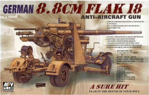AFV Club German 8,8cm Flak-18 AA Gun