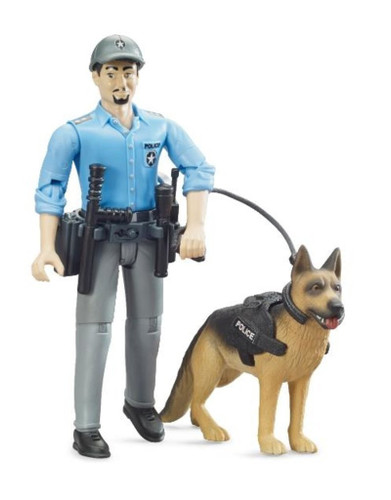 Bruder Police Officer with Dog