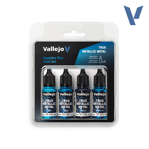 Vallejo Sapphire Blue Paint Set