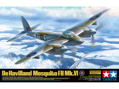 Tamiya 1:32 De Havilland Mosquito FB Mk.VI "Wooden Wonder" Plastic Model Kit